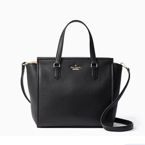 kate spade Handbags - Kate Spade Black Pebble Cow Leather Small Crossbody Purse